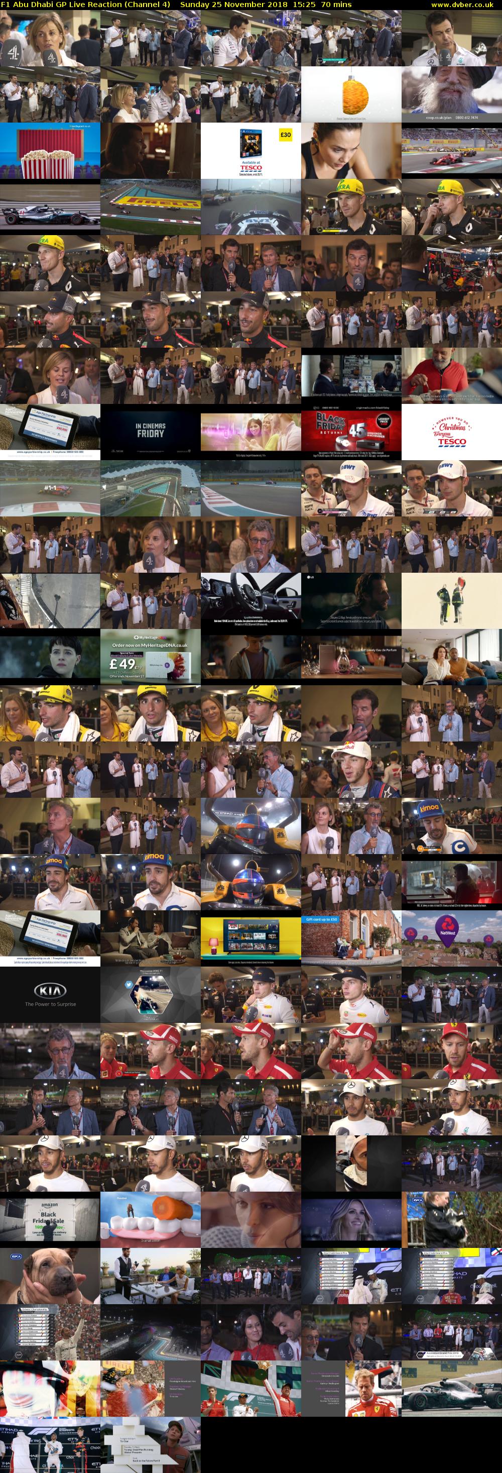 F1 Abu Dhabi GP Live Reaction (Channel 4) Sunday 25 November 2018 15:25 - 16:35