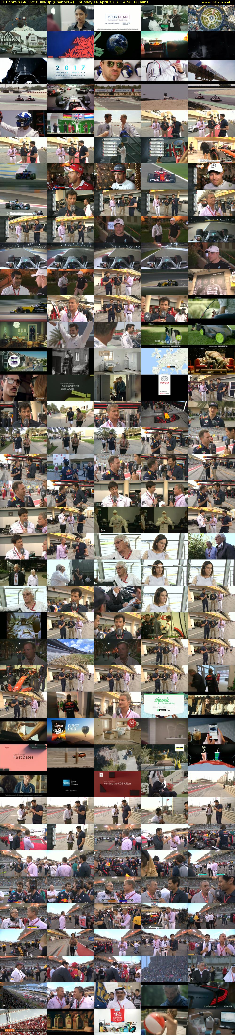 F1 Bahrain GP Live Build-Up (Channel 4) Sunday 16 April 2017 14:50 - 15:50