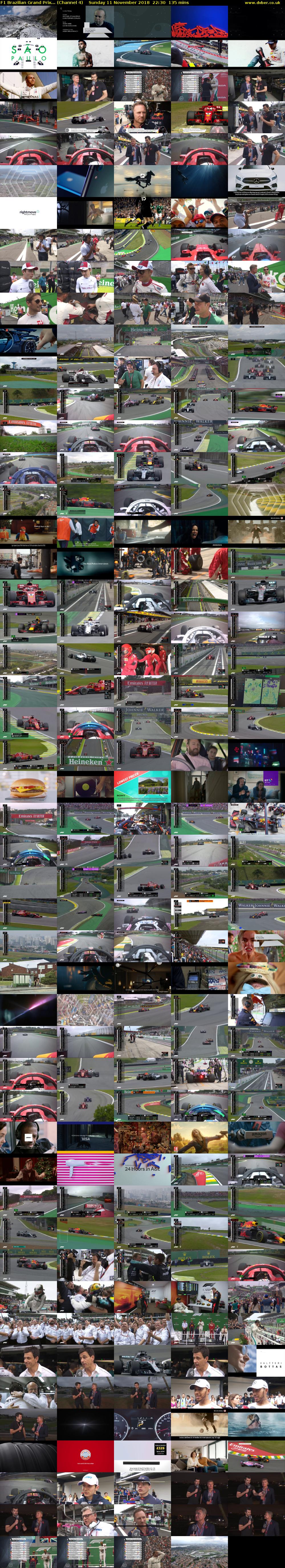 F1 Brazilian Grand Prix... (Channel 4) Sunday 11 November 2018 22:30 - 00:45