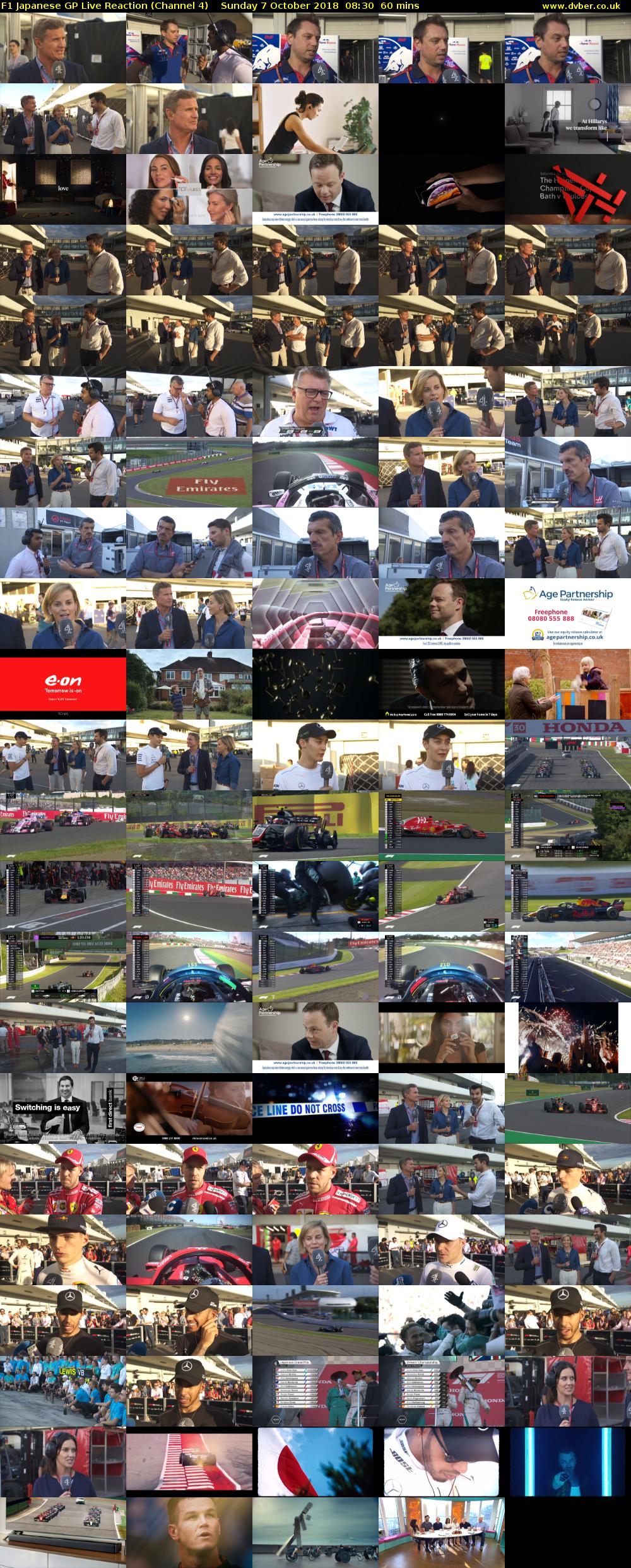 F1 Japanese GP Live Reaction (Channel 4) Sunday 7 October 2018 08:30 - 09:30