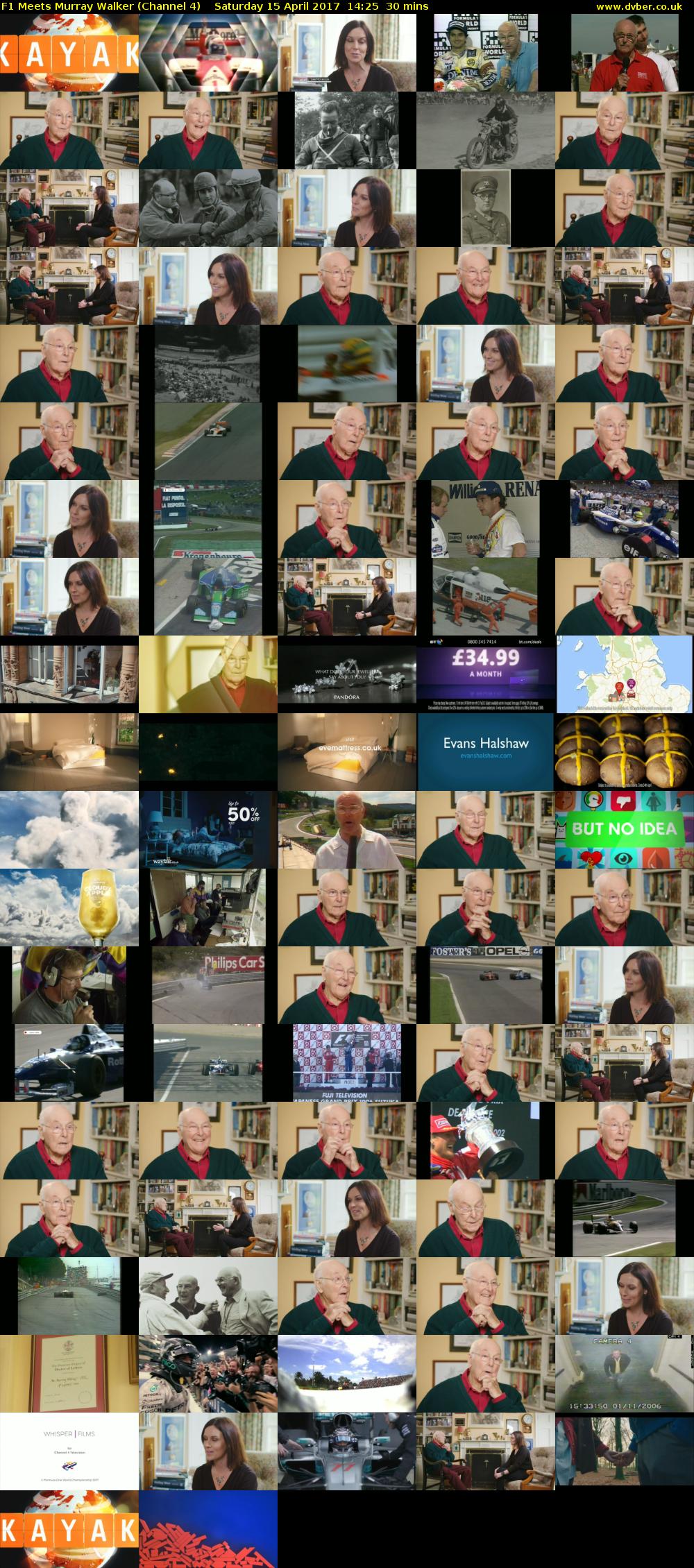 F1 Meets Murray Walker (Channel 4) Saturday 15 April 2017 14:25 - 14:55