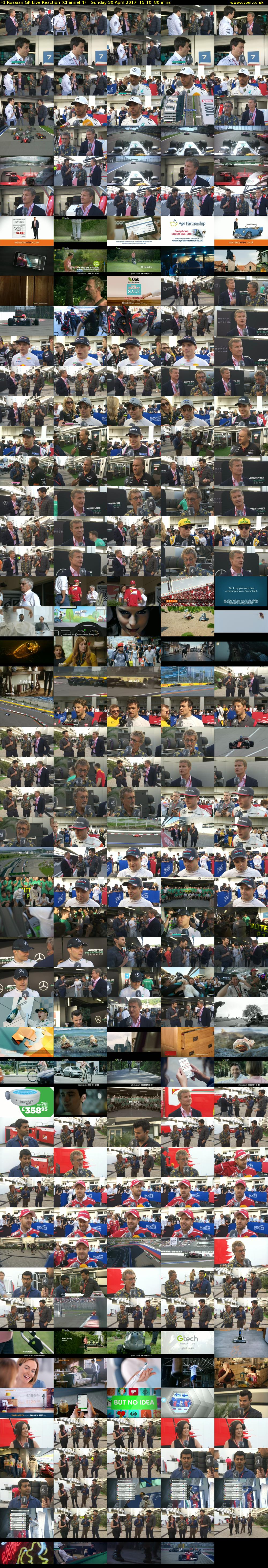 F1 Russian GP Live Reaction (Channel 4) Sunday 30 April 2017 15:10 - 16:30