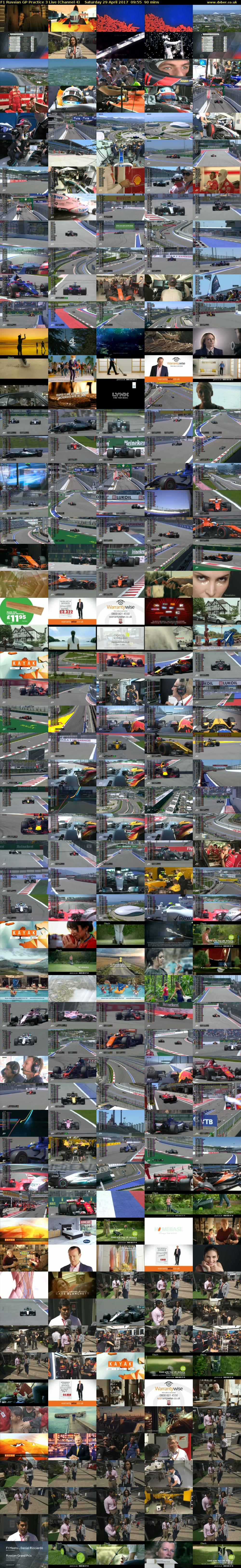 F1 Russian GP Practice 3 Live (Channel 4) Saturday 29 April 2017 09:55 - 11:25