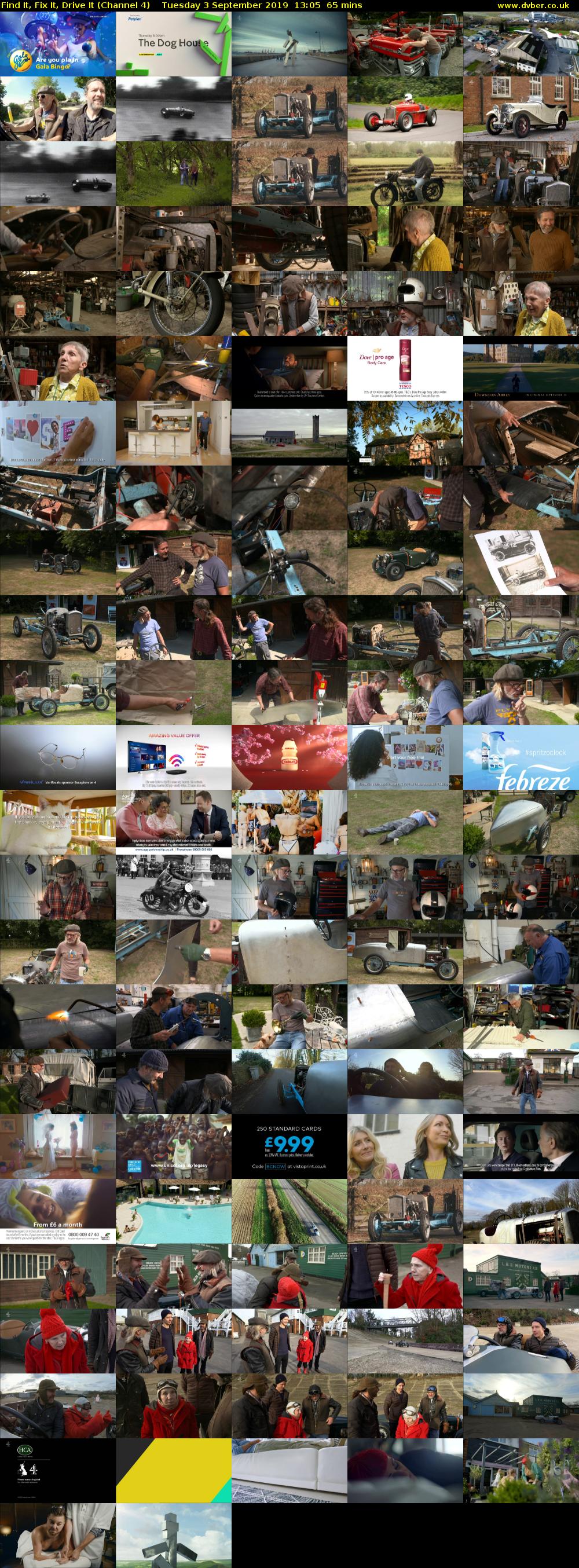 Find It, Fix It, Drive It (Channel 4) Tuesday 3 September 2019 13:05 - 14:10