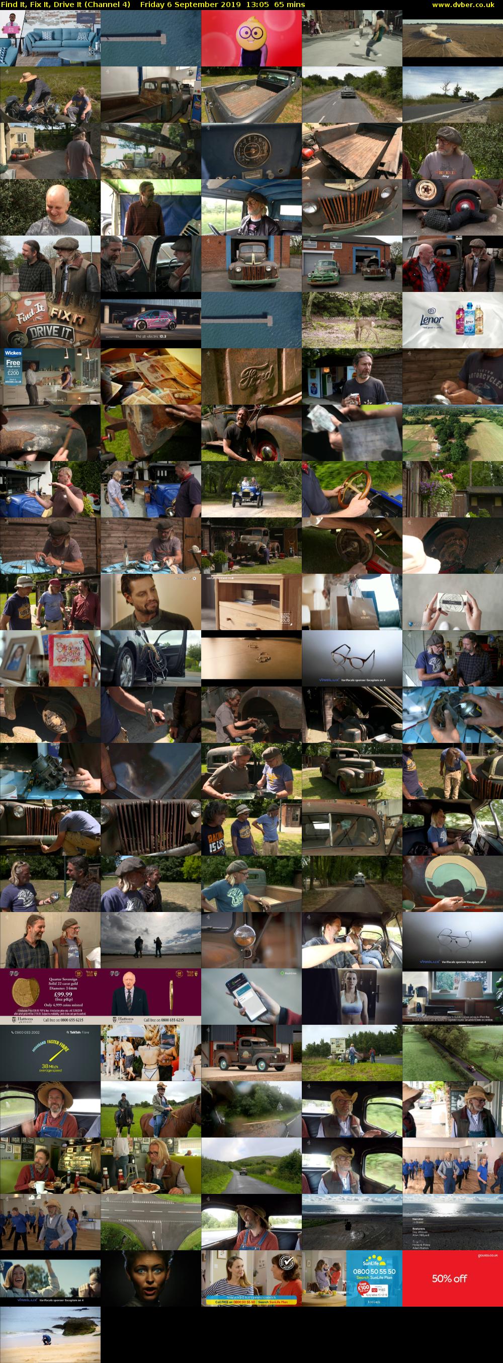 Find It, Fix It, Drive It (Channel 4) Friday 6 September 2019 13:05 - 14:10