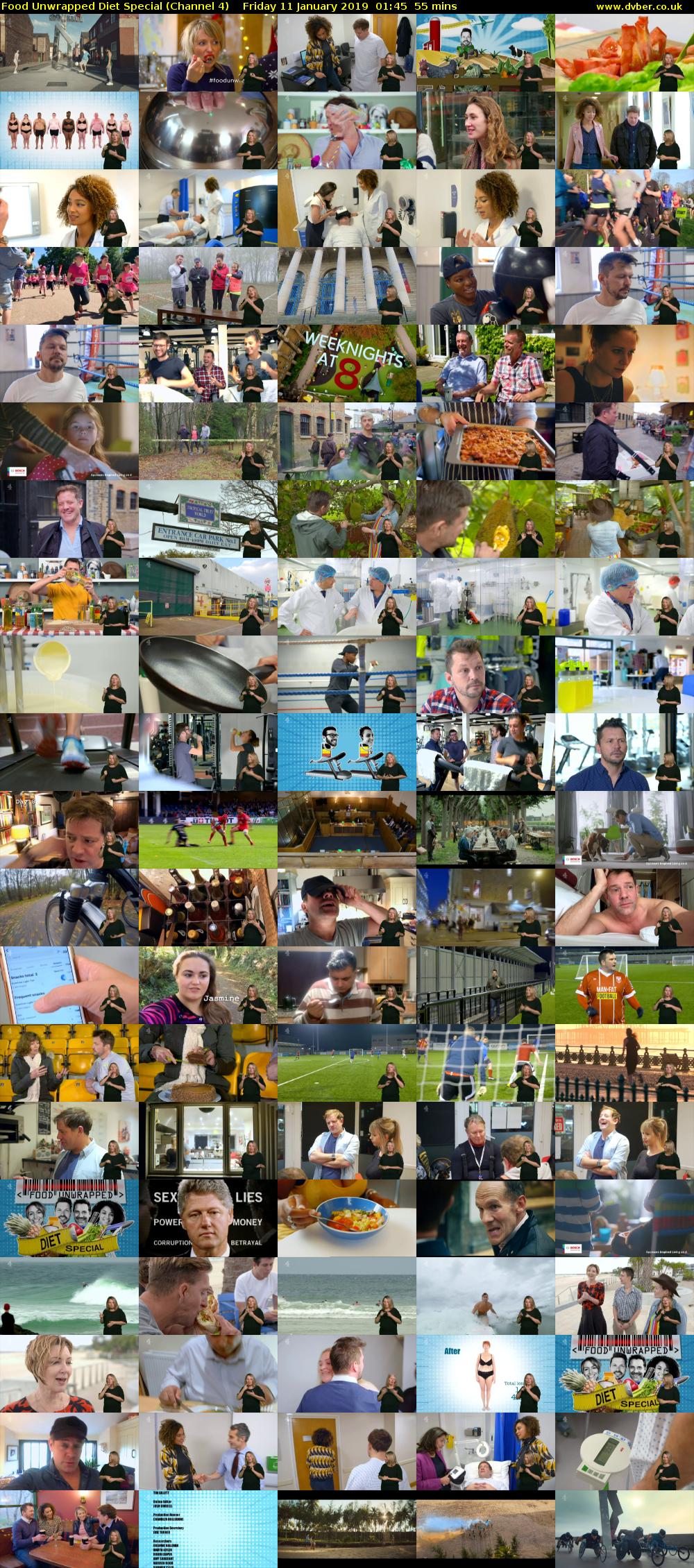 Food Unwrapped Diet Special (Channel 4) Friday 11 January 2019 01:45 - 02:40