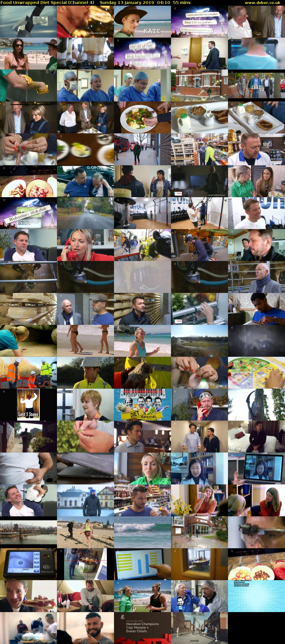 Food Unwrapped Diet Special (Channel 4) Sunday 13 January 2019 04:10 - 05:05
