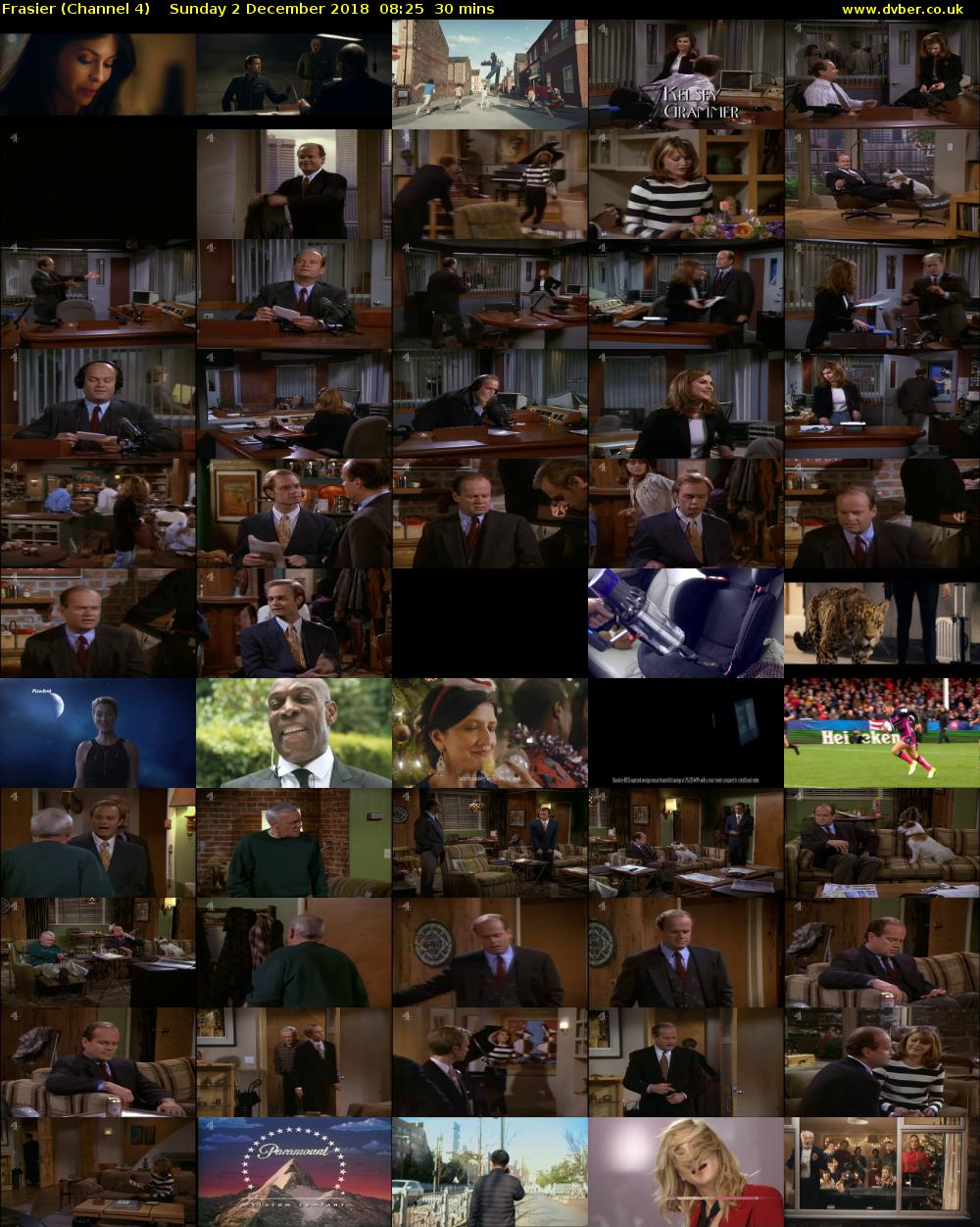 Frasier (Channel 4) Sunday 2 December 2018 08:25 - 08:55