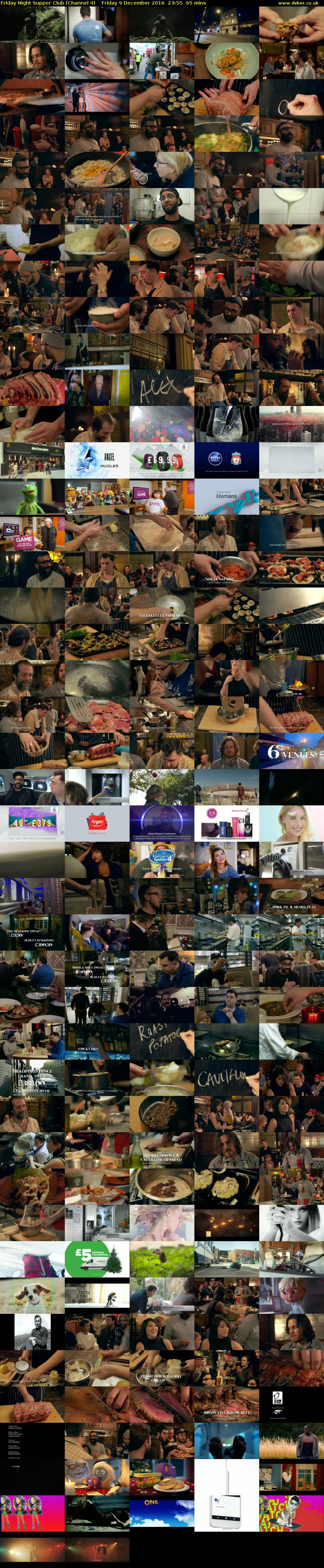 Friday Night Supper Club (Channel 4) Friday 9 December 2016 23:55 - 01:00