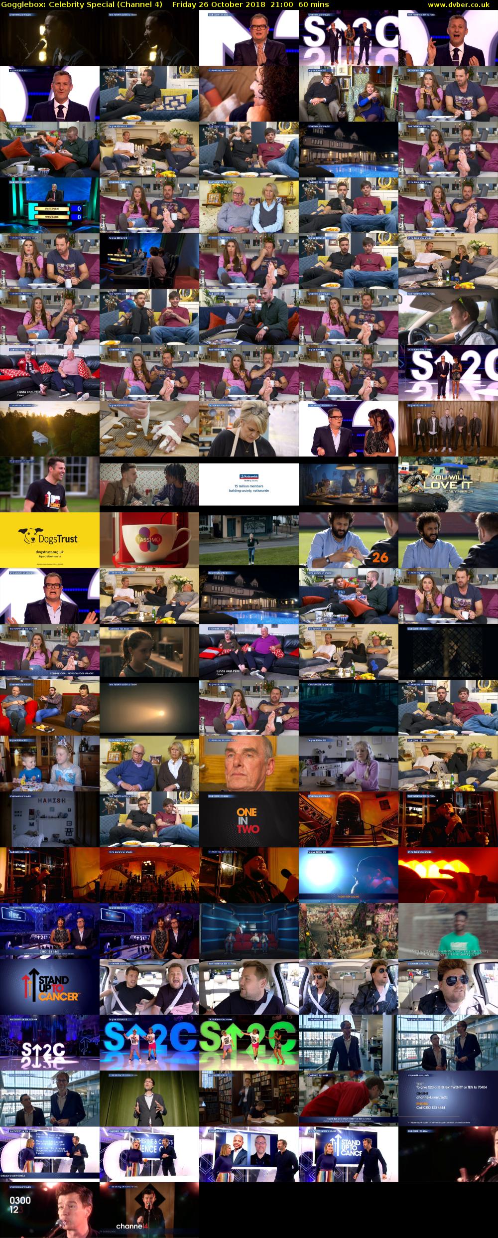 Gogglebox: Celebrity Special (Channel 4) Friday 26 October 2018 21:00 - 22:00