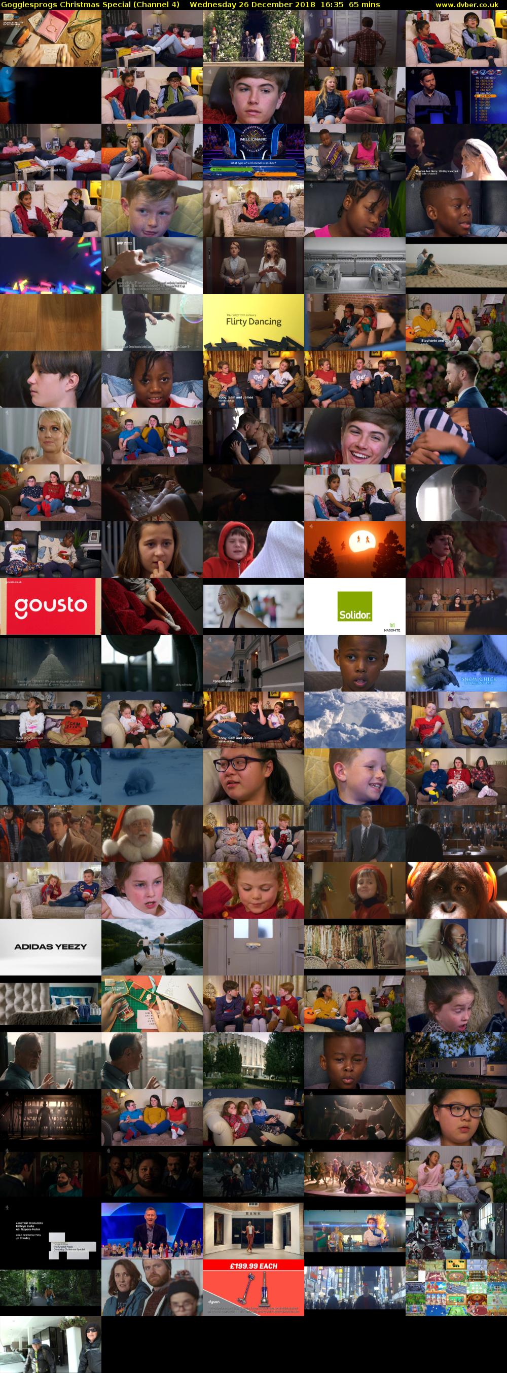 Gogglesprogs Christmas Special (Channel 4) Wednesday 26 December 2018 16:35 - 17:40