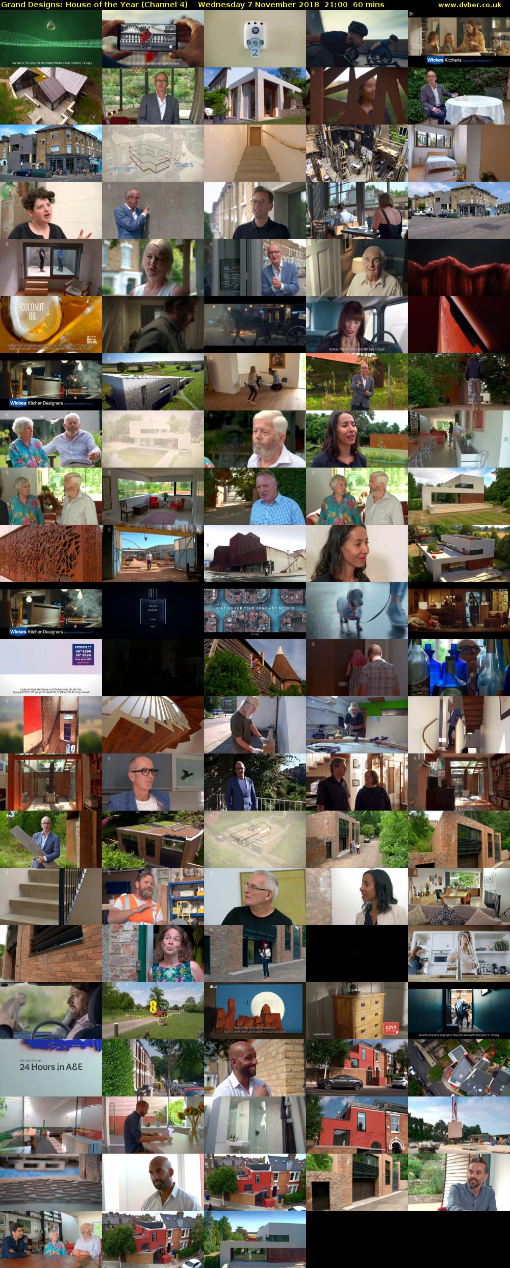 Grand Designs: House of the Year (Channel 4) Wednesday 7 November 2018 21:00 - 22:00