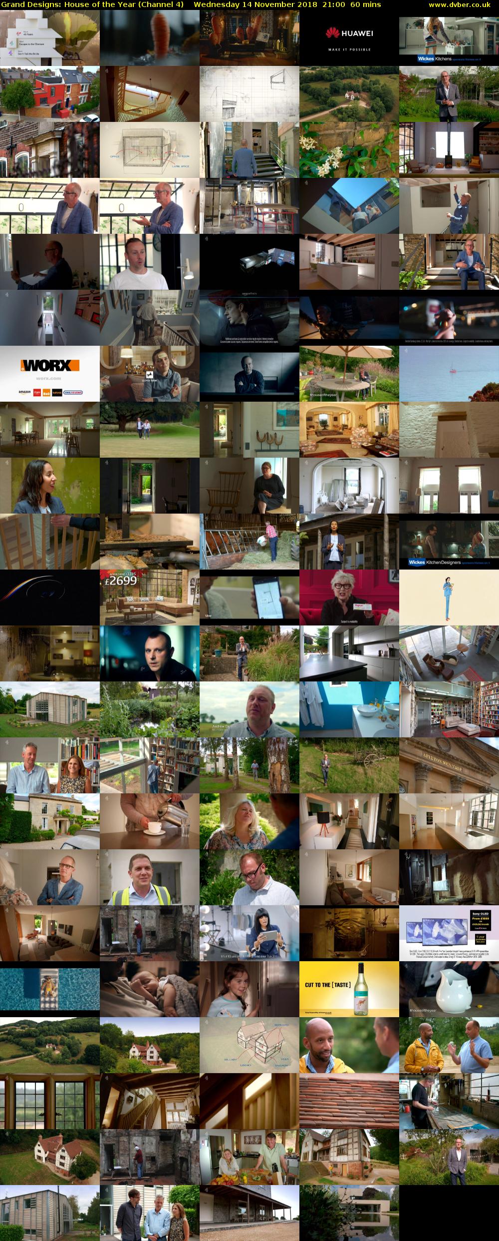 Grand Designs: House of the Year (Channel 4) Wednesday 14 November 2018 21:00 - 22:00