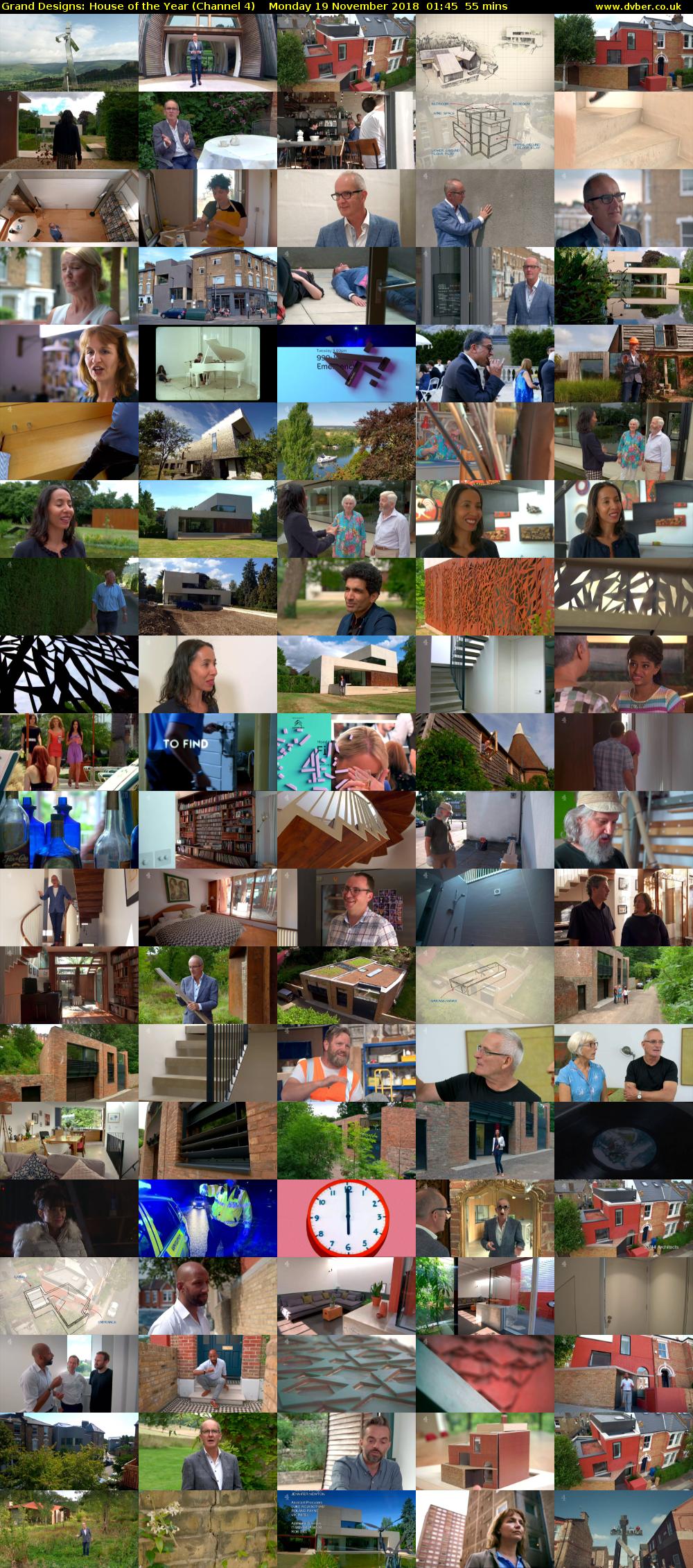 Grand Designs: House of the Year (Channel 4) Monday 19 November 2018 01:45 - 02:40