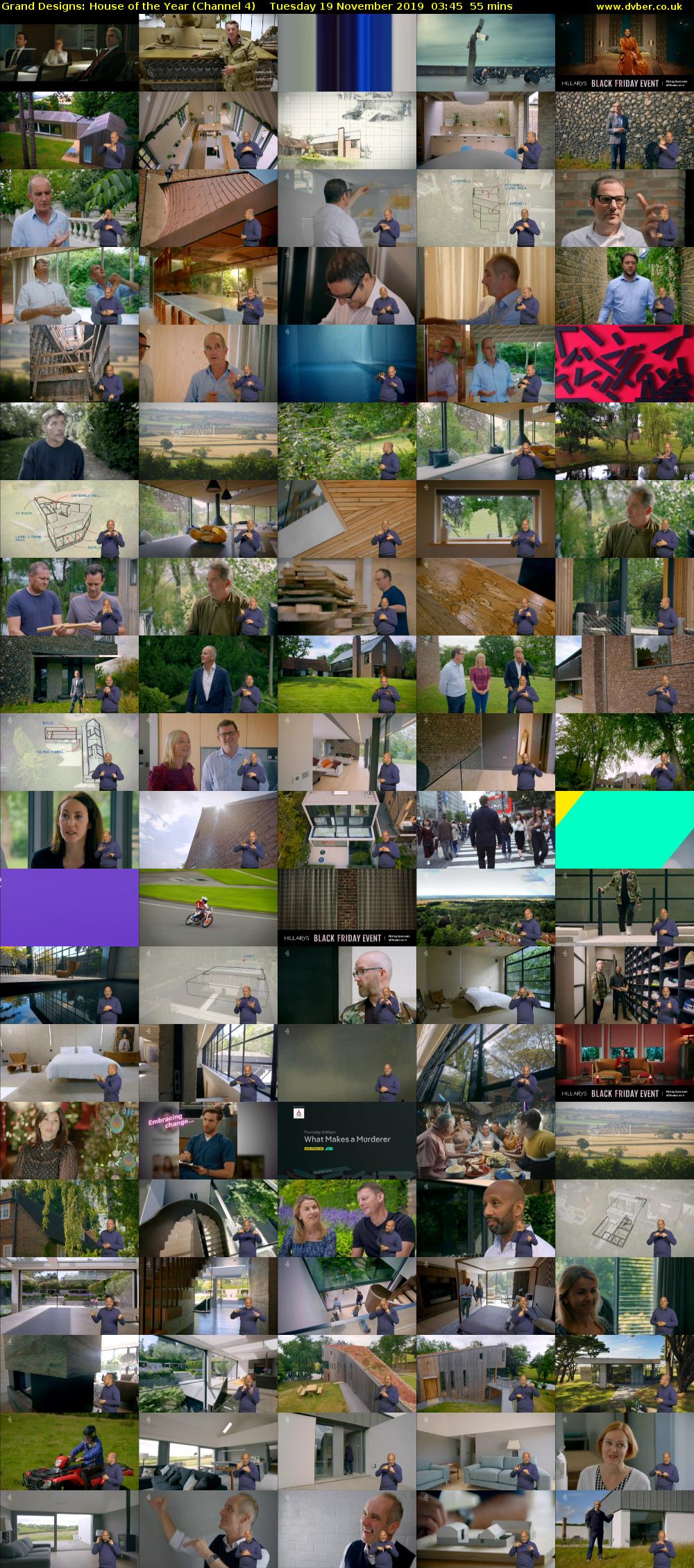 Grand Designs: House of the Year (Channel 4) Tuesday 19 November 2019 03:45 - 04:40