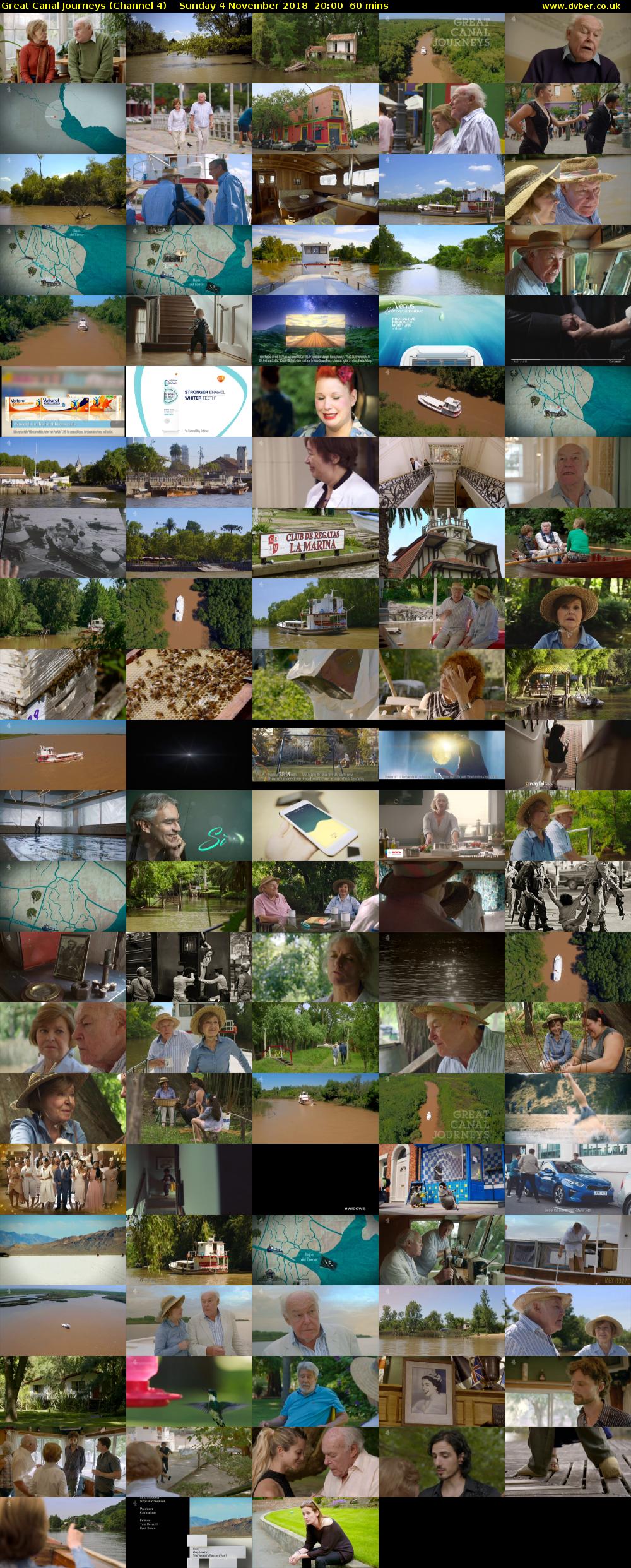 Great Canal Journeys (Channel 4) Sunday 4 November 2018 20:00 - 21:00