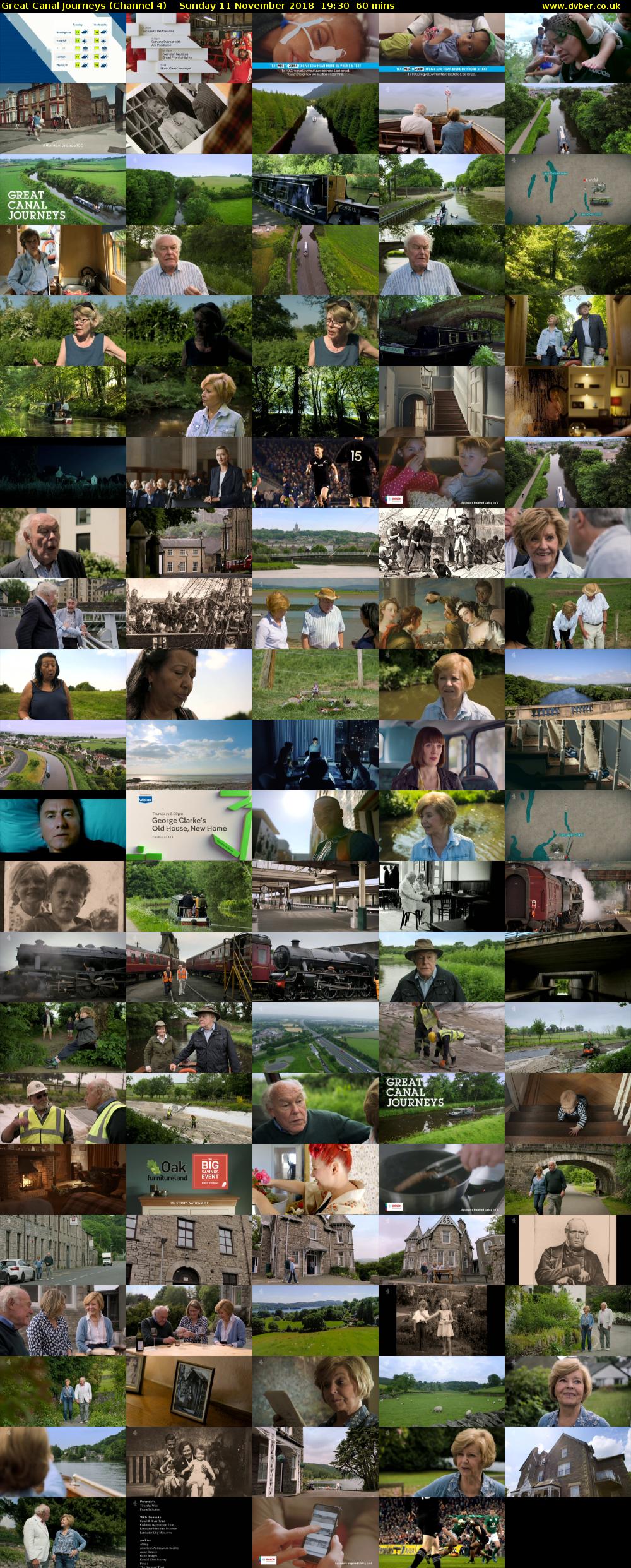 Great Canal Journeys (Channel 4) Sunday 11 November 2018 19:30 - 20:30