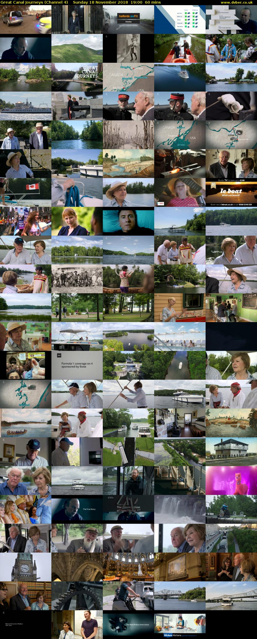 Great Canal Journeys (Channel 4) Sunday 18 November 2018 19:00 - 20:00