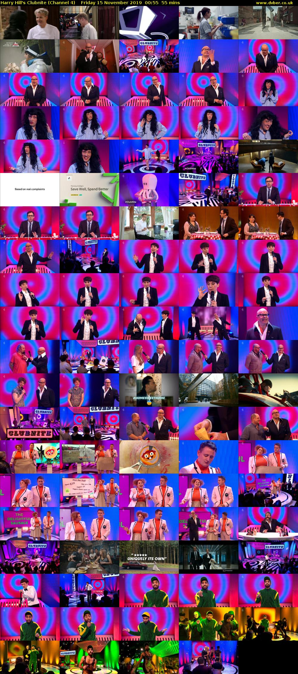 Harry Hill's Clubnite (Channel 4) Friday 15 November 2019 00:55 - 01:50