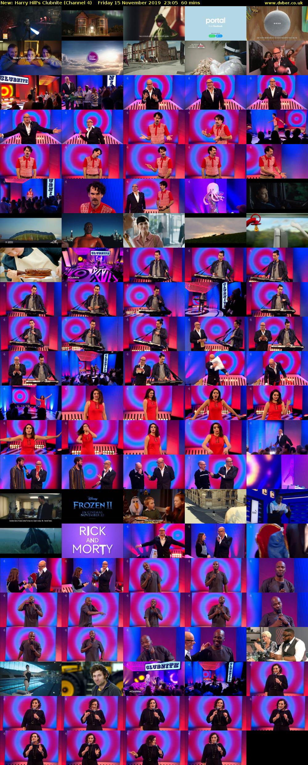 Harry Hill's Clubnite (Channel 4) Friday 15 November 2019 23:05 - 00:05
