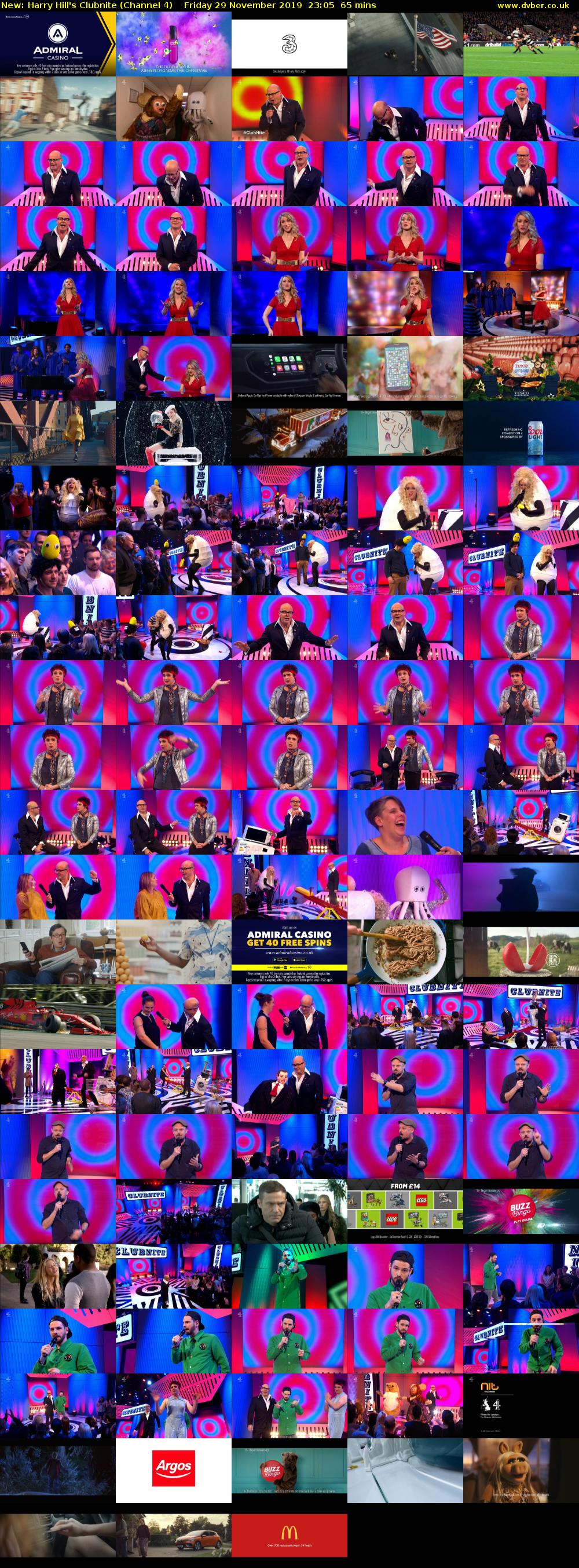 Harry Hill's Clubnite (Channel 4) Friday 29 November 2019 23:05 - 00:10