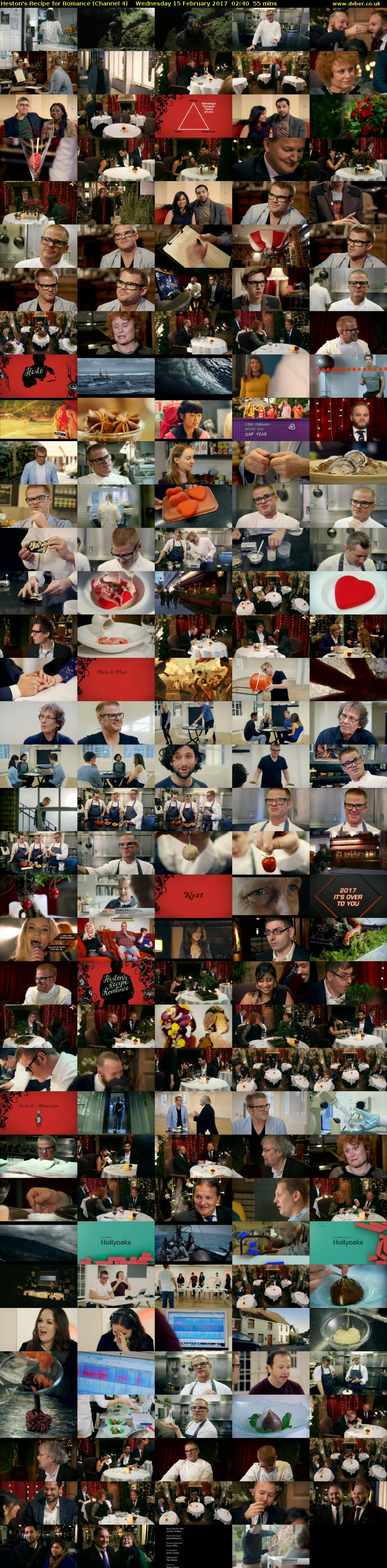 Heston's Recipe for Romance (Channel 4) Wednesday 15 February 2017 02:40 - 03:35