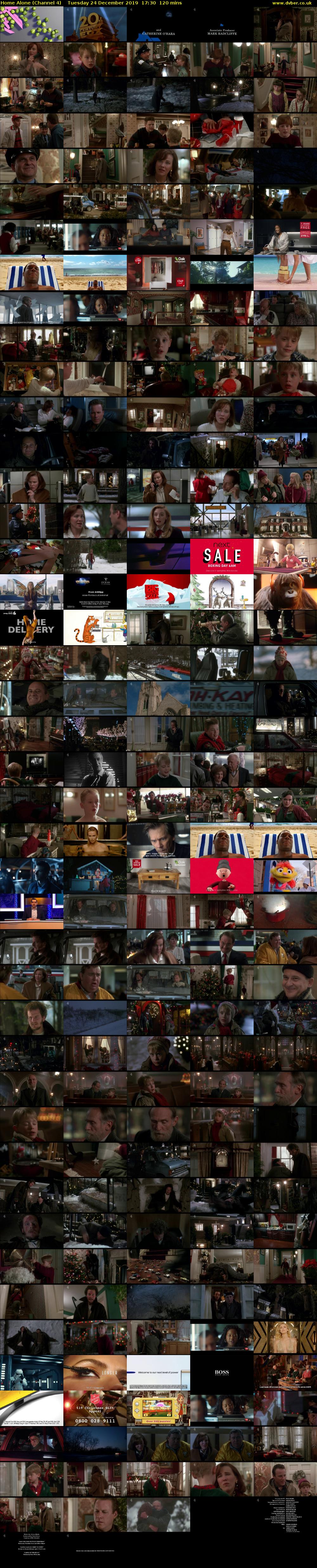 Home Alone (Channel 4) Tuesday 24 December 2019 17:30 - 19:30