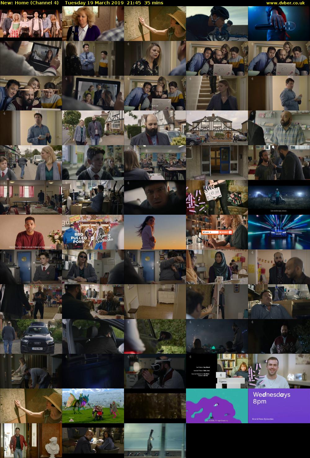 Home (Channel 4) Tuesday 19 March 2019 21:45 - 22:20