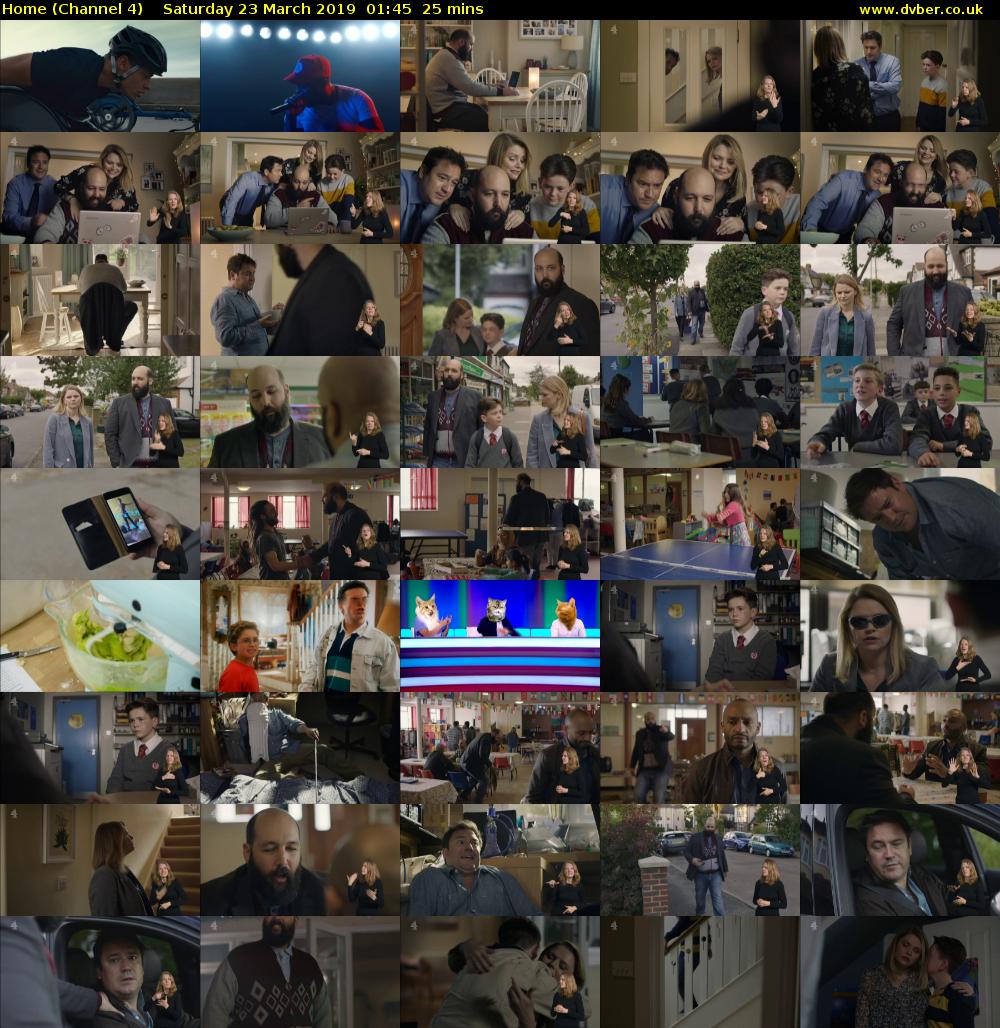 Home (Channel 4) Saturday 23 March 2019 01:45 - 02:10