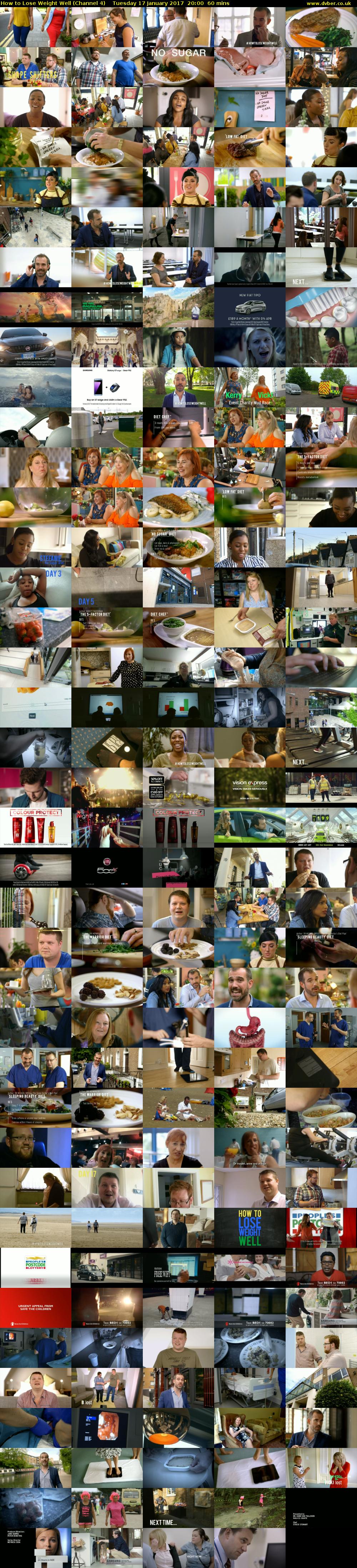 How to Lose Weight Well (Channel 4) Tuesday 17 January 2017 20:00 - 21:00