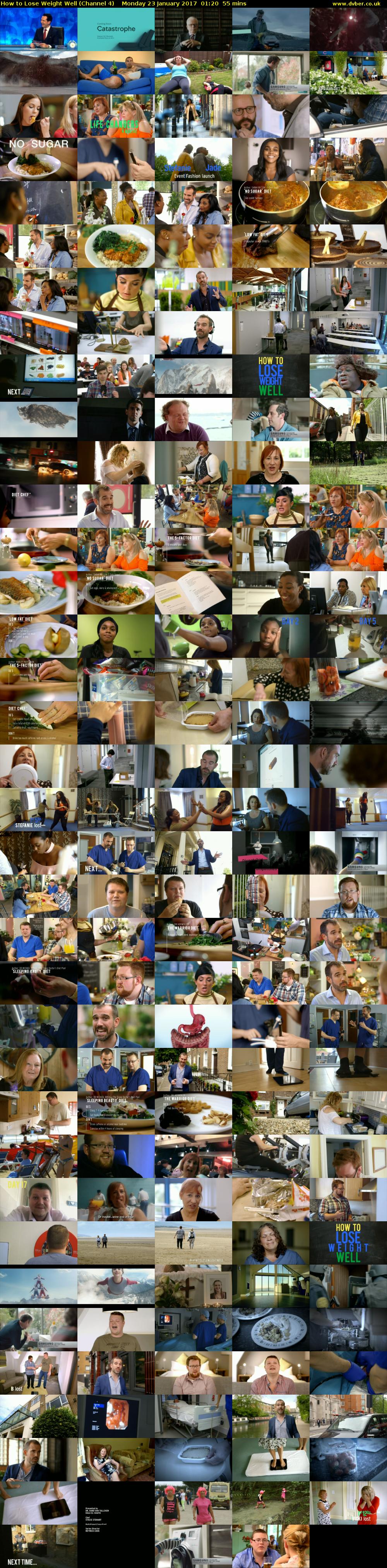 How to Lose Weight Well (Channel 4) Monday 23 January 2017 01:20 - 02:15