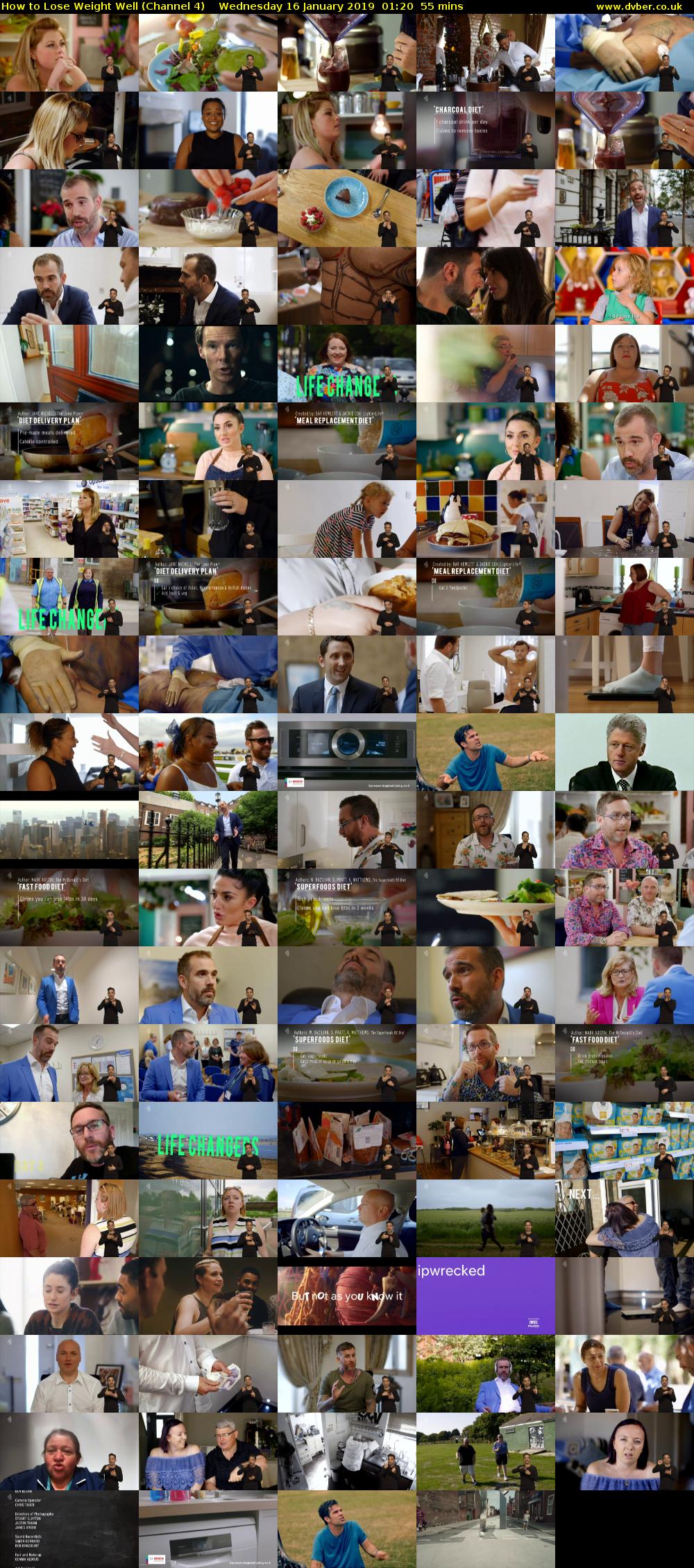 How to Lose Weight Well (Channel 4) Wednesday 16 January 2019 01:20 - 02:15