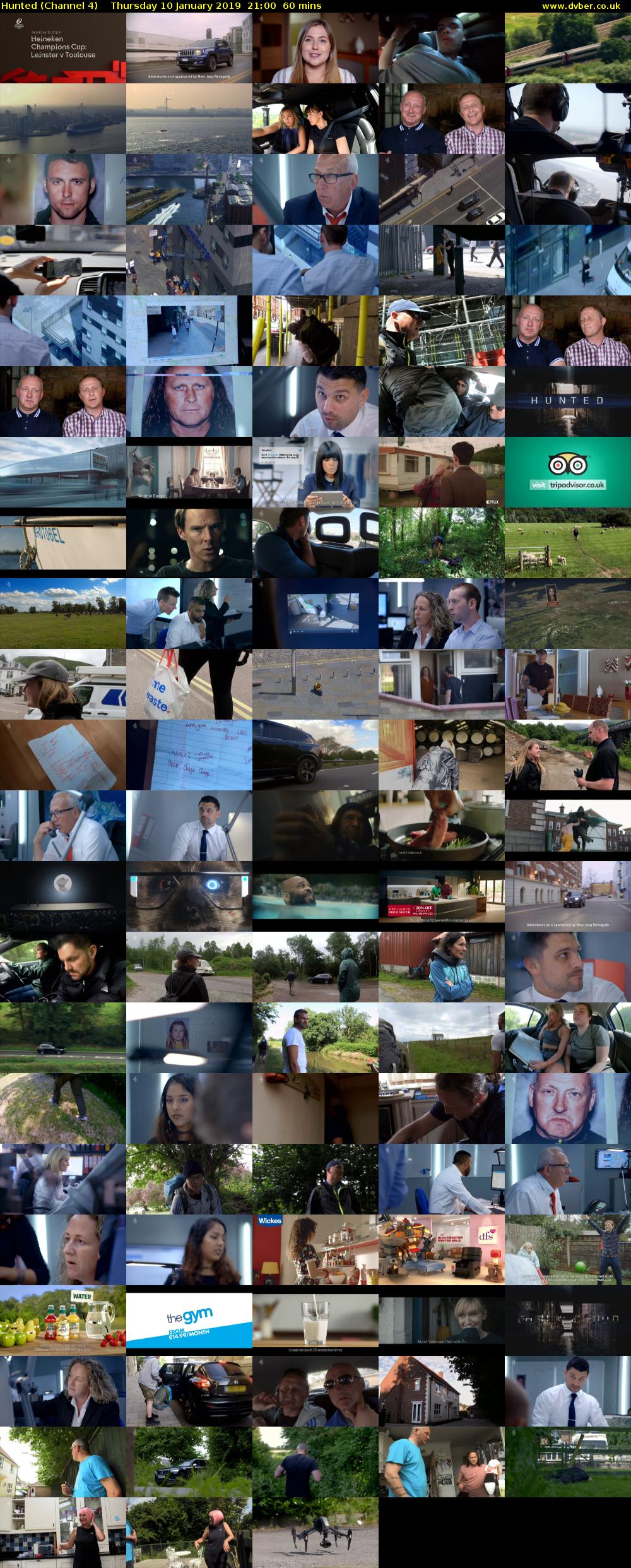 Hunted (Channel 4) Thursday 10 January 2019 21:00 - 22:00