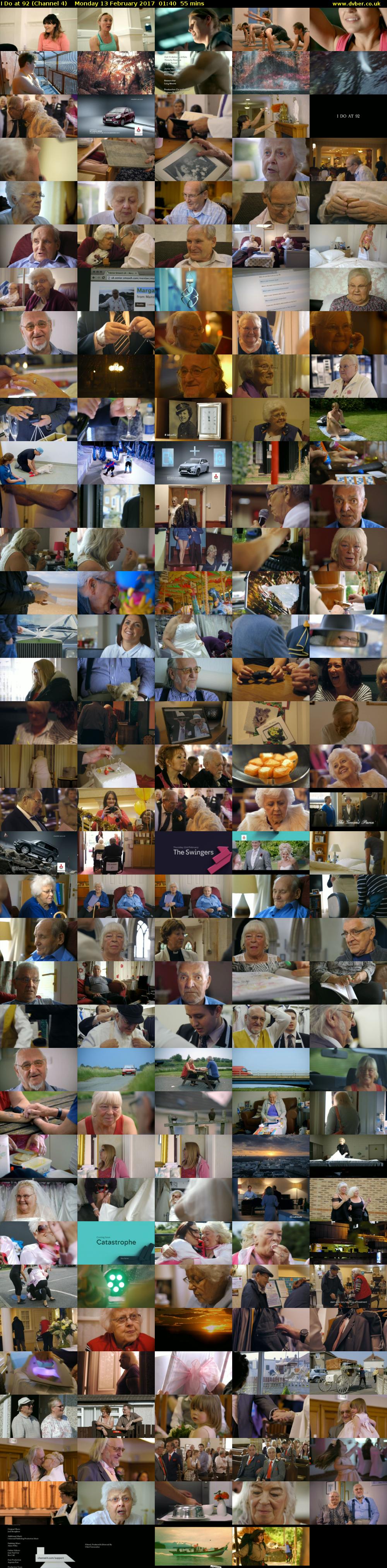 I Do at 92 (Channel 4) Monday 13 February 2017 01:40 - 02:35