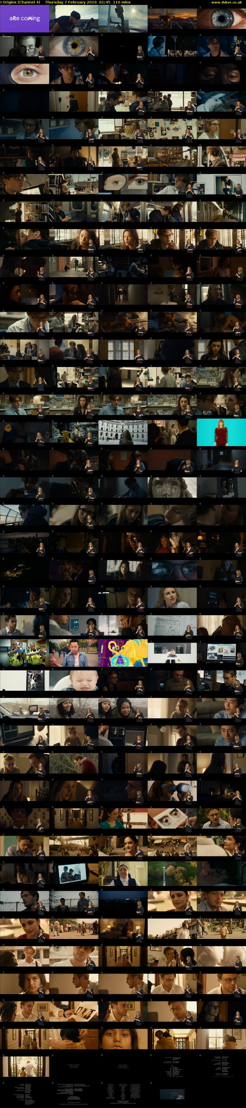 I Origins (Channel 4) Thursday 7 February 2019 01:45 - 03:35