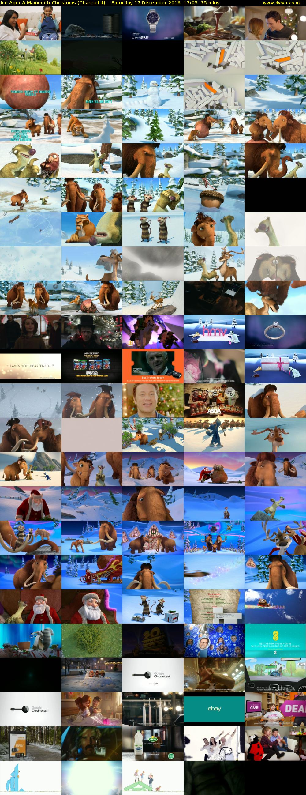 Ice Age: A Mammoth Christmas (Channel 4) Saturday 17 December 2016 17:05 - 17:40