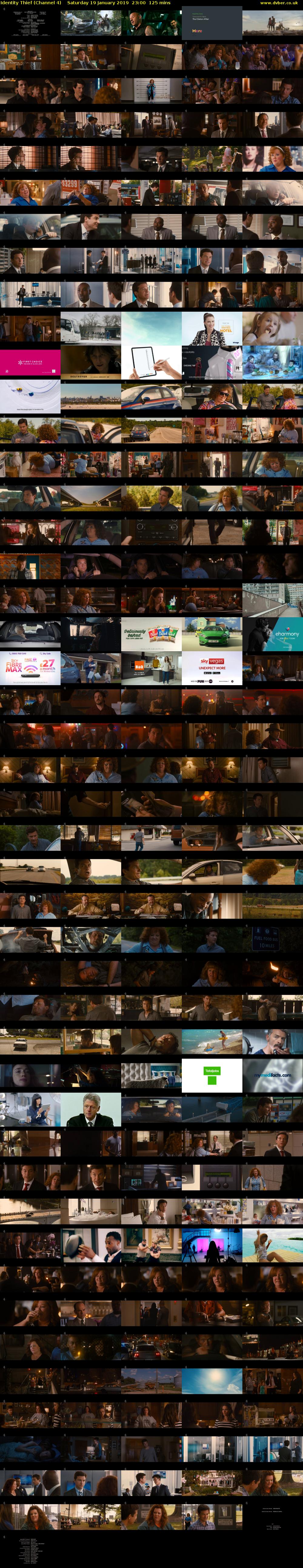 Identity Thief (Channel 4) Saturday 19 January 2019 23:00 - 01:05