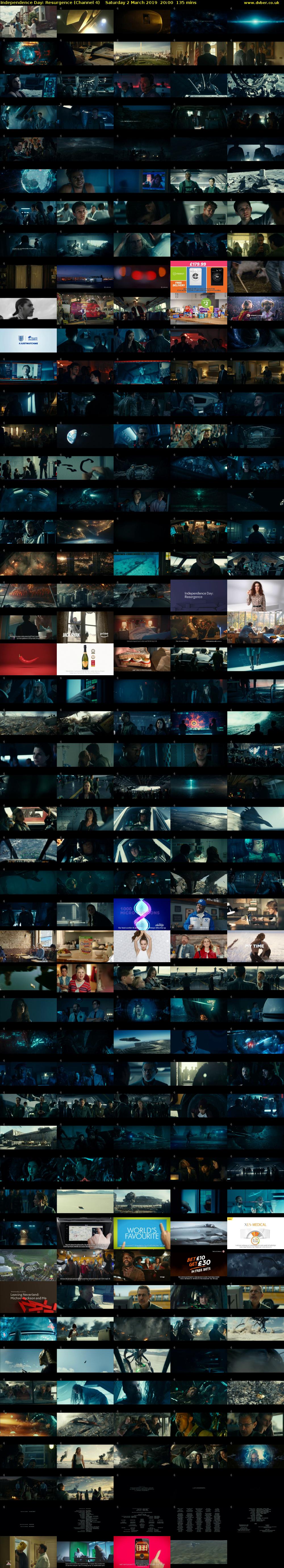 Independence Day: Resurgence (Channel 4) Saturday 2 March 2019 20:00 - 22:15
