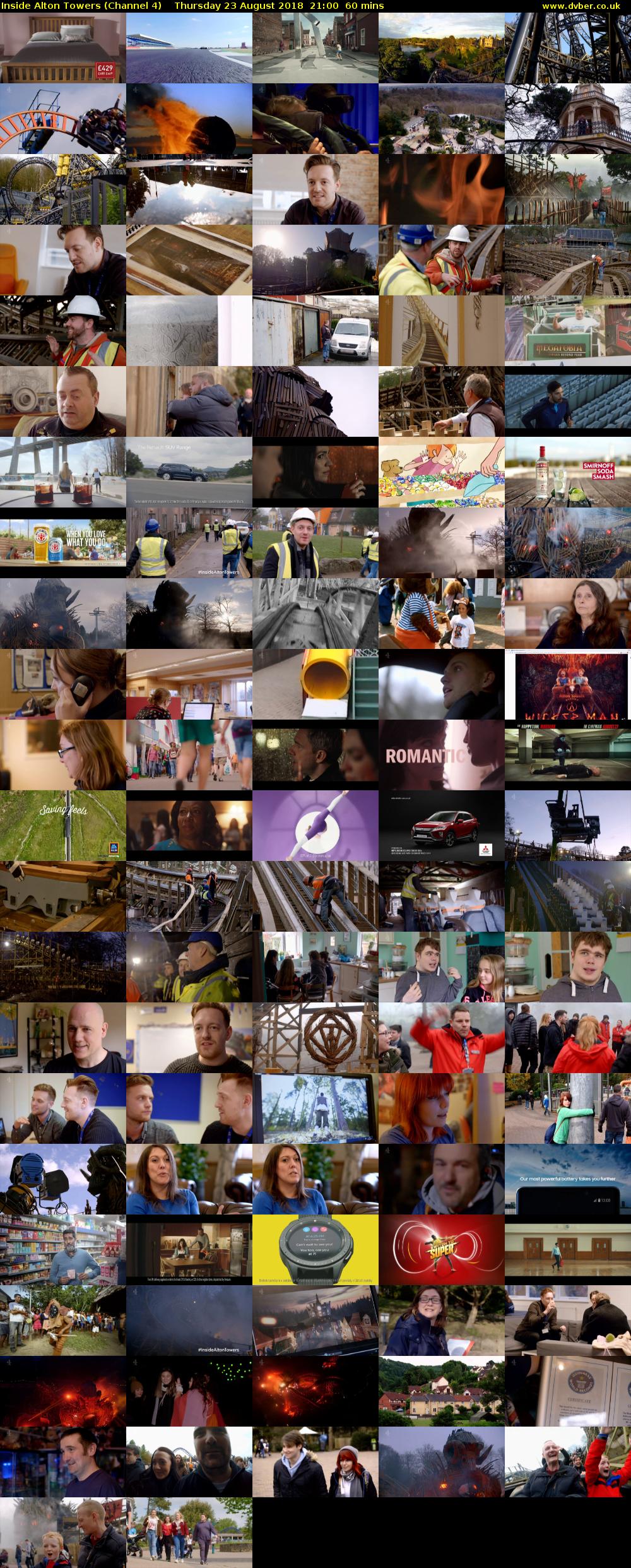 Inside Alton Towers (Channel 4) Thursday 23 August 2018 21:00 - 22:00