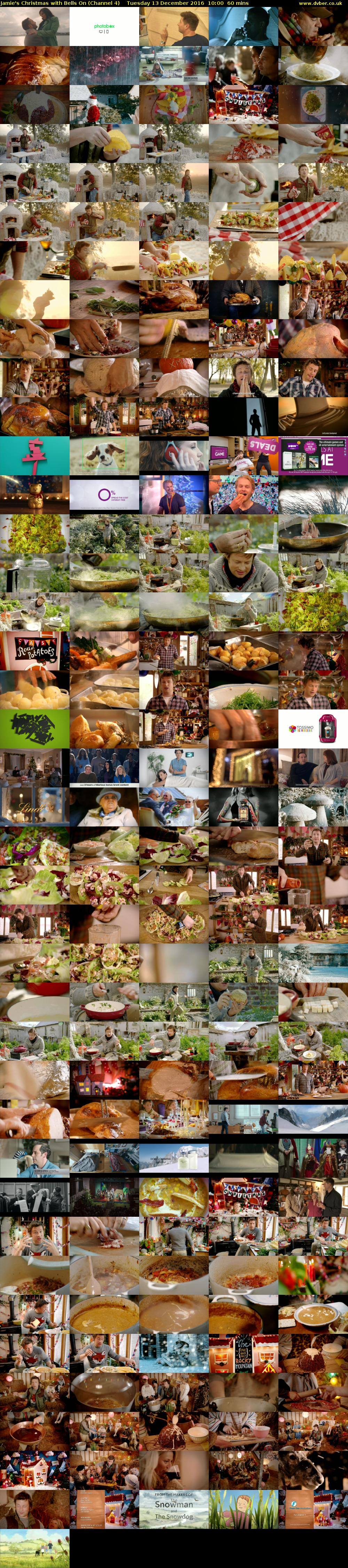Jamie's Christmas with Bells On (Channel 4) Tuesday 13 December 2016 10:00 - 11:00