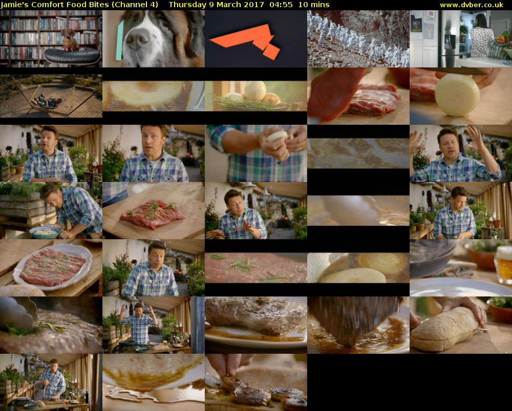 Jamie's Comfort Food Bites (Channel 4) Thursday 9 March 2017 04:55 - 05:05