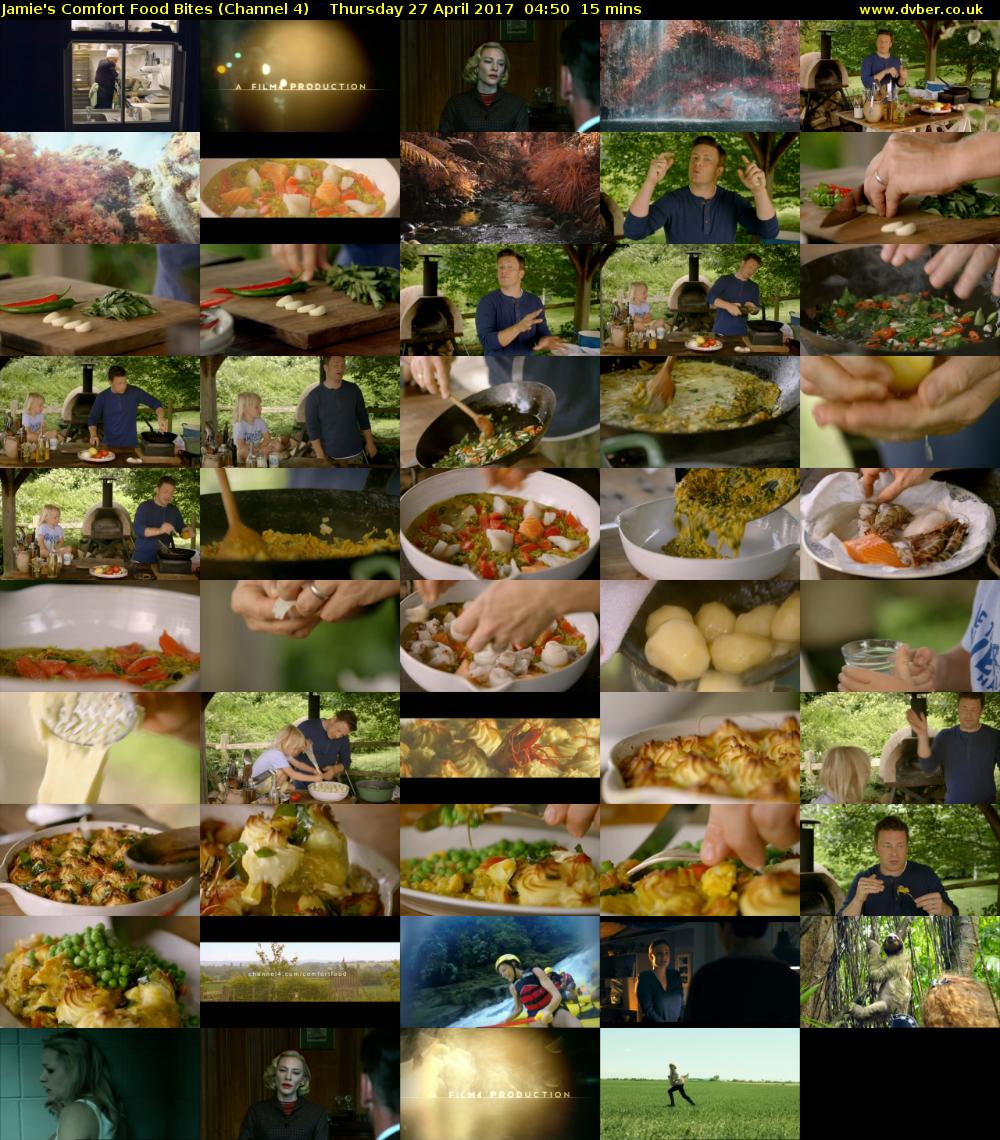 Jamie's Comfort Food Bites (Channel 4) Thursday 27 April 2017 04:50 - 05:05