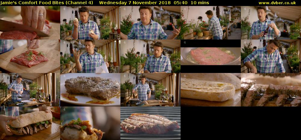 Jamie's Comfort Food Bites (Channel 4) Wednesday 7 November 2018 05:40 - 05:50