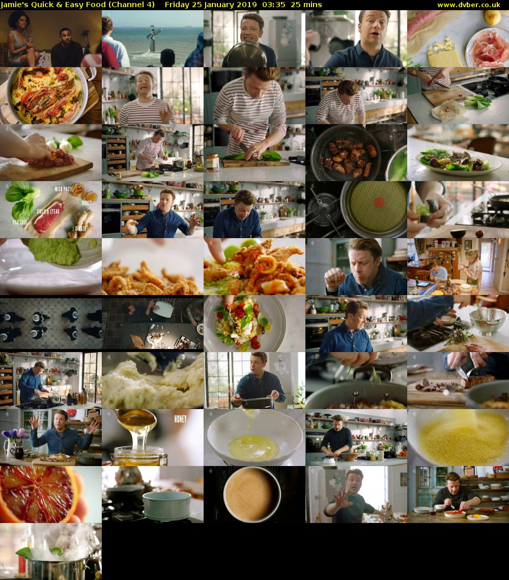 Jamie's Quick & Easy Food (Channel 4) Friday 25 January 2019 03:35 - 04:00