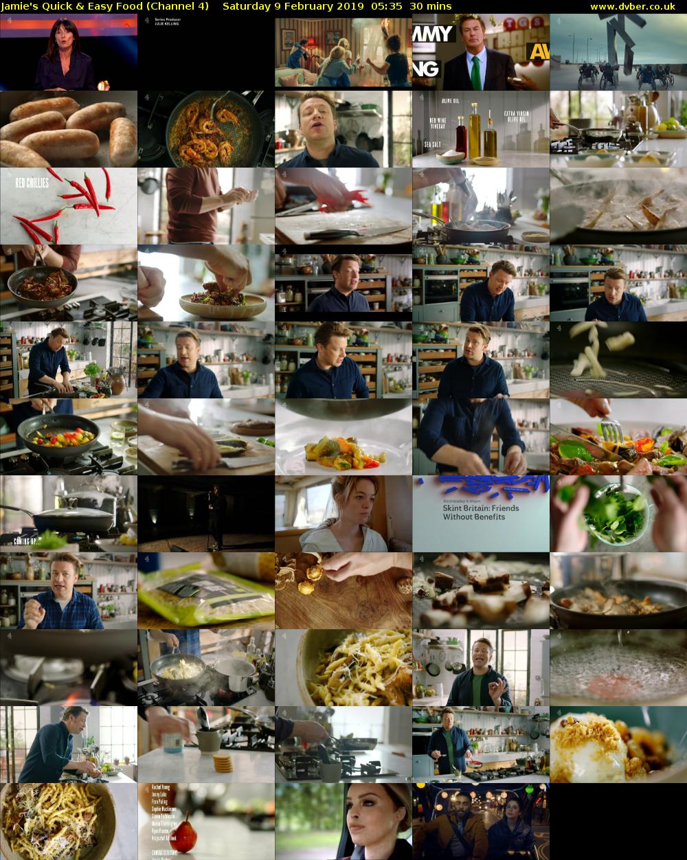 Jamie's Quick & Easy Food (Channel 4) Saturday 9 February 2019 05:35 - 06:05