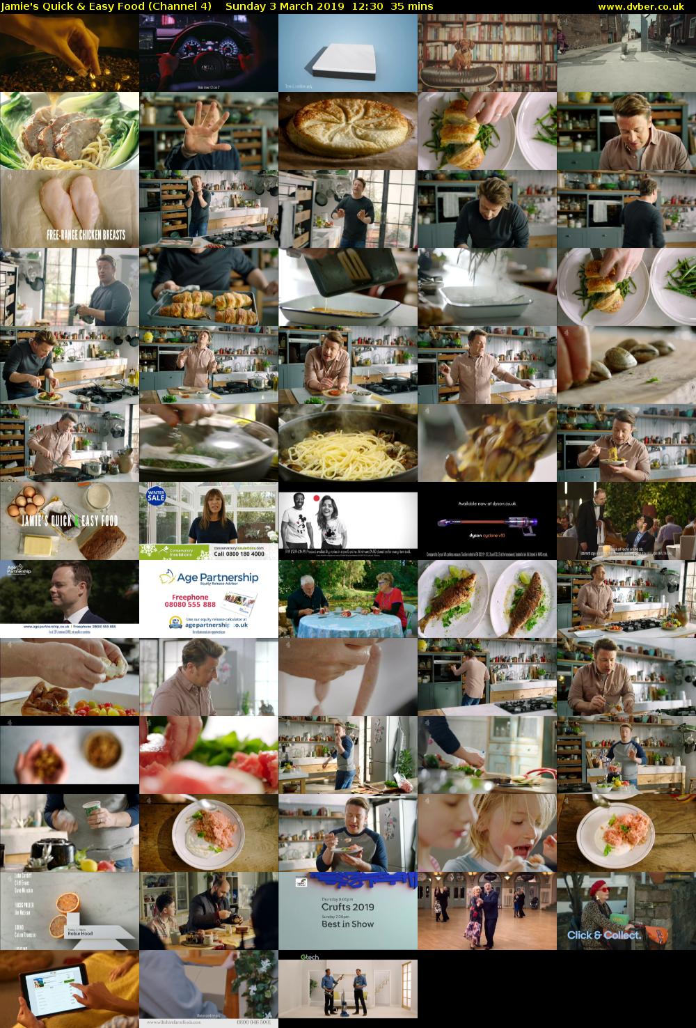 Jamie's Quick & Easy Food (Channel 4) Sunday 3 March 2019 12:30 - 13:05