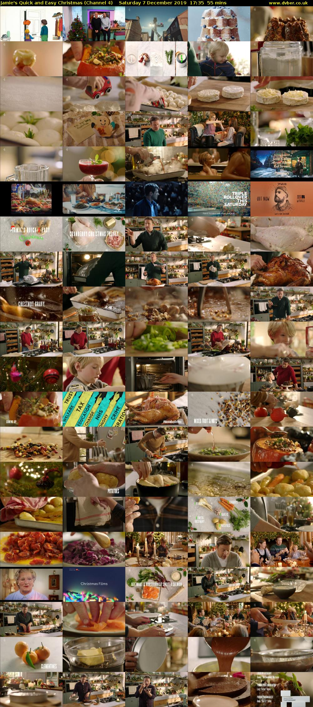 Jamie's Quick and Easy Christmas (Channel 4) Saturday 7 December 2019 17:35 - 18:30