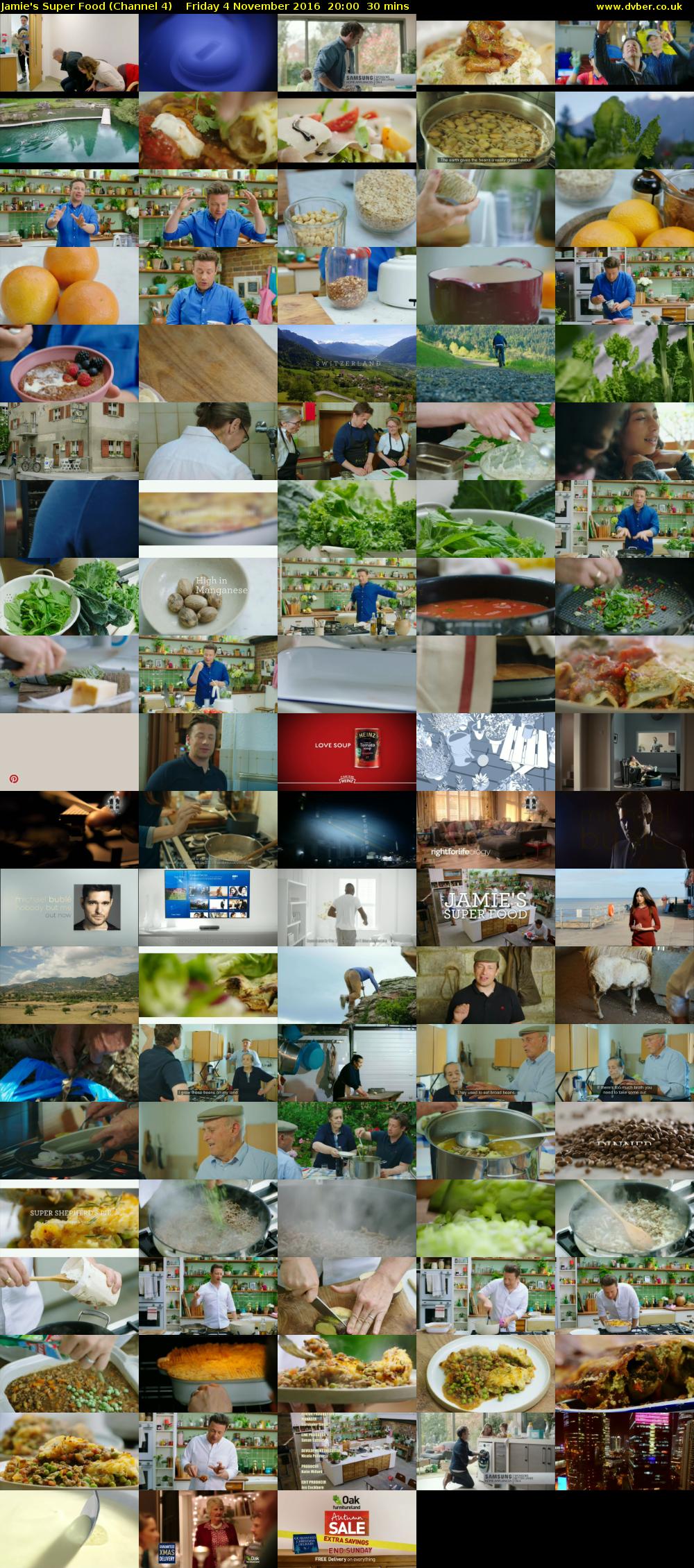 Jamie's Super Food (Channel 4) Friday 4 November 2016 20:00 - 20:30