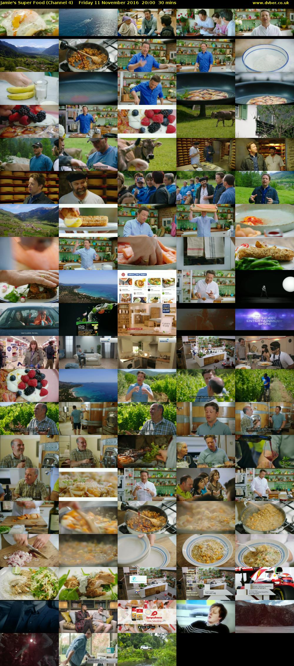 Jamie's Super Food (Channel 4) Friday 11 November 2016 20:00 - 20:30