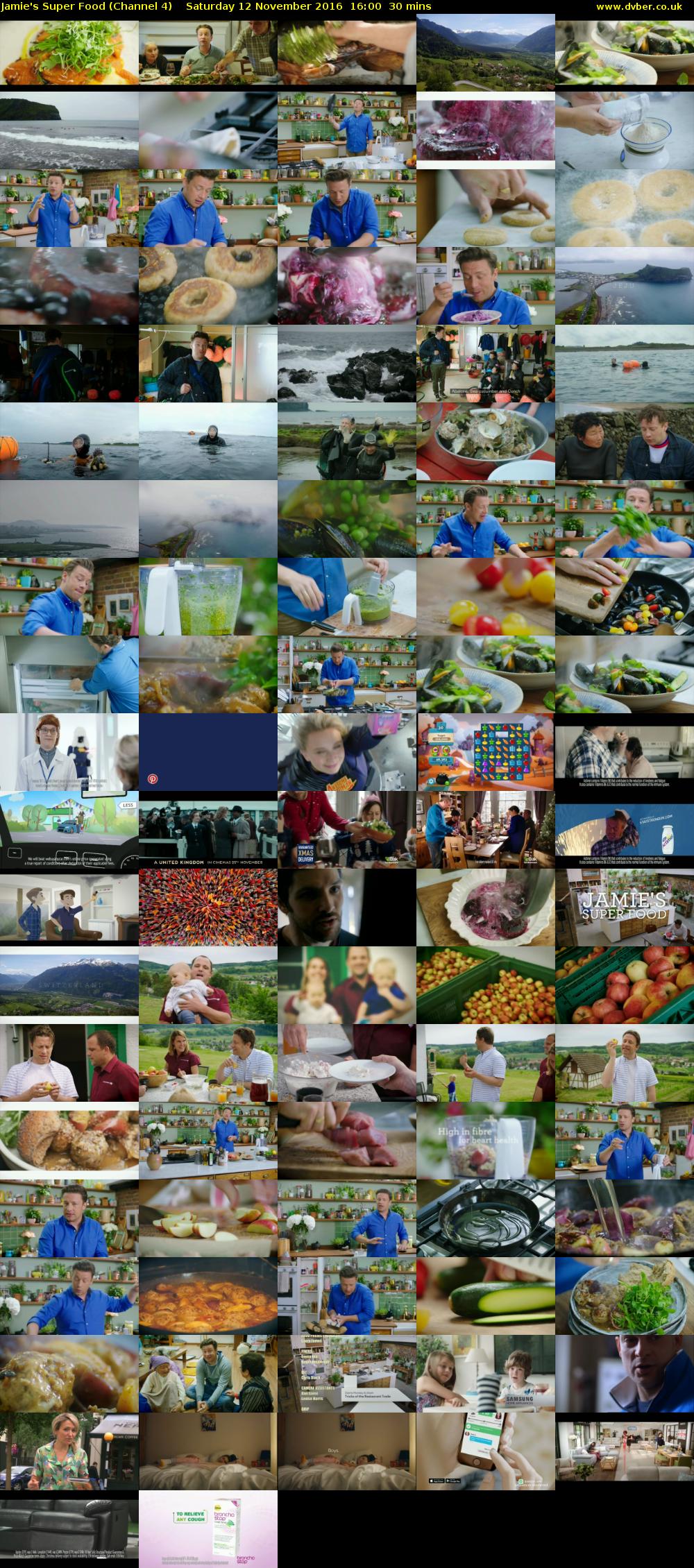 Jamie's Super Food (Channel 4) Saturday 12 November 2016 16:00 - 16:30